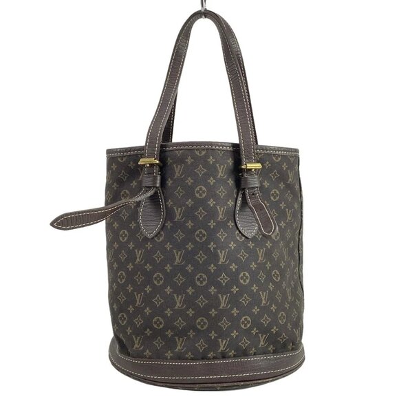 LOUIS VUITTON Bucket PM Ebene Monogram Mini Lin Shoulder Bag 693-031725 - Picture 1 of 14